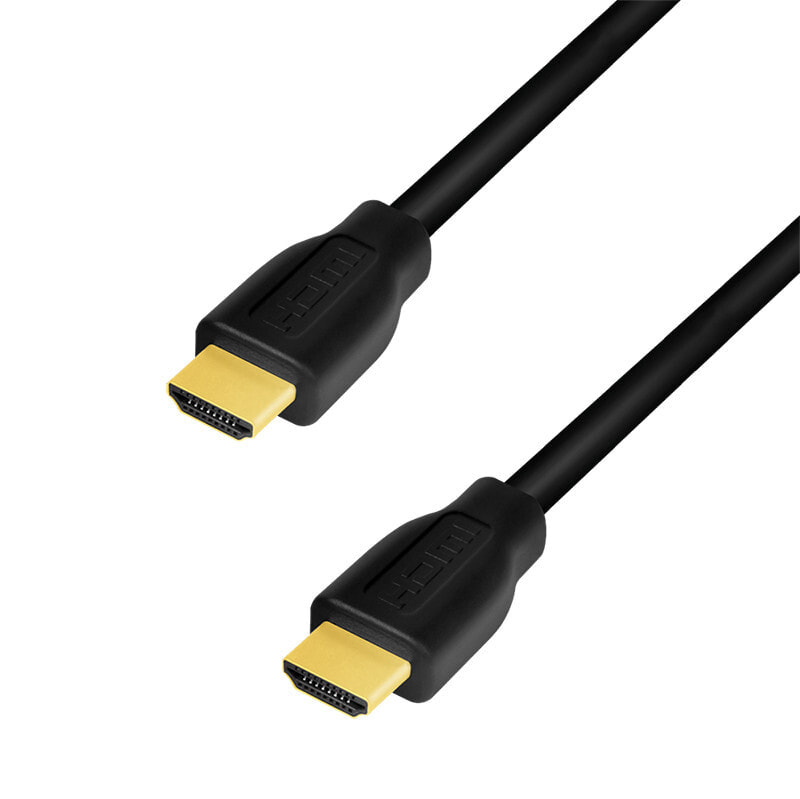 Компьютерный разъем или переходник LogiLink CH0101, 2 m, HDMI Type A (Standard), HDMI Type A (Standard), 3D, 14.4 Gbit/s, Black
