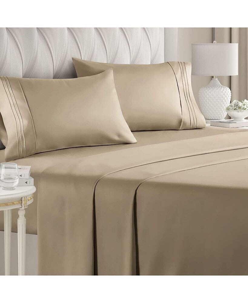 CGK Unlimited 4 Piece Microfiber Sheet Set - Full