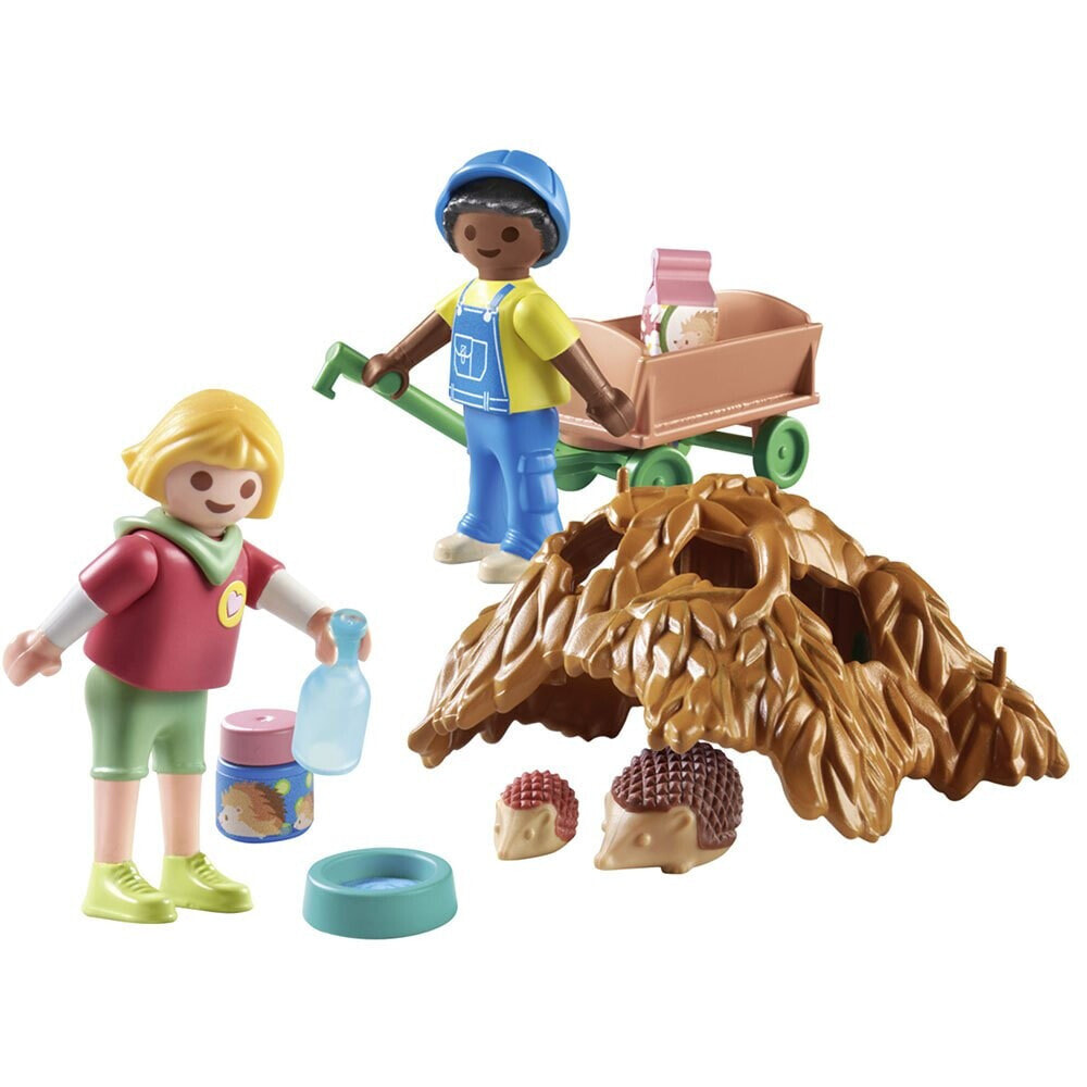 PLAYMOBIL Care Of The Hedgehog Family Construction Game