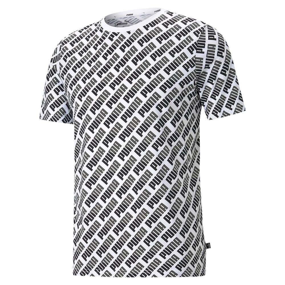 PUMA Allover Print Short Sleeve T-Shirt