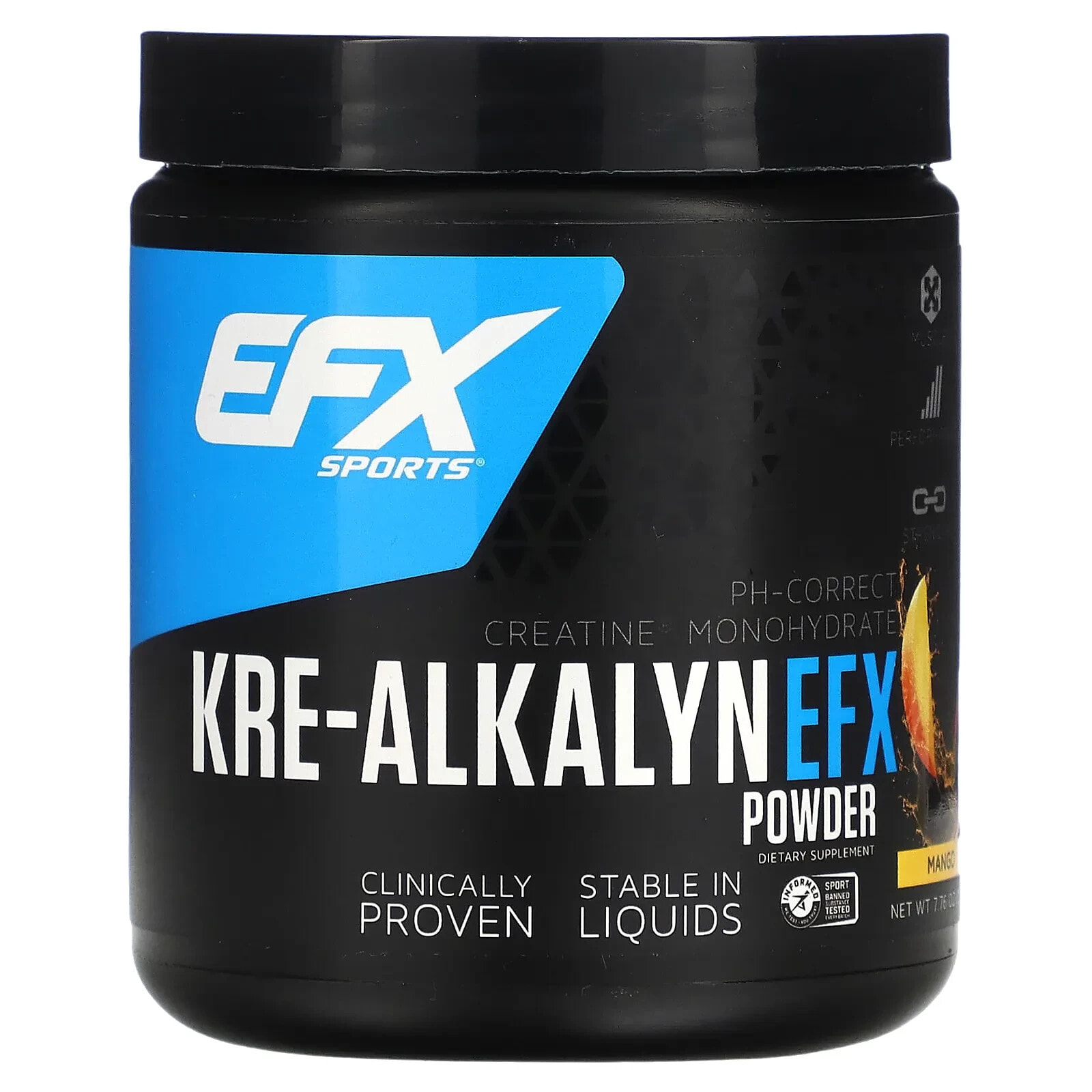 Kre-Alkalyn EFX Powder, Mango, 7.76 oz (220 g)