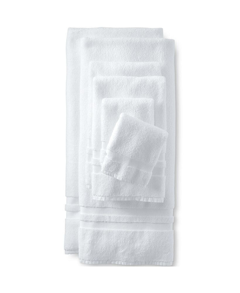 Lands' End school Uniform Essential Cotton 6-Piece Bath Towel Set