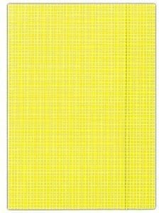 Donau Folder with an elastic band A4, yellow checked