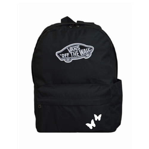 Plecak szkolny miejski Vans Old Skool Classic Backpack Czarny VN000H4YBLK1 + Custom Motyle