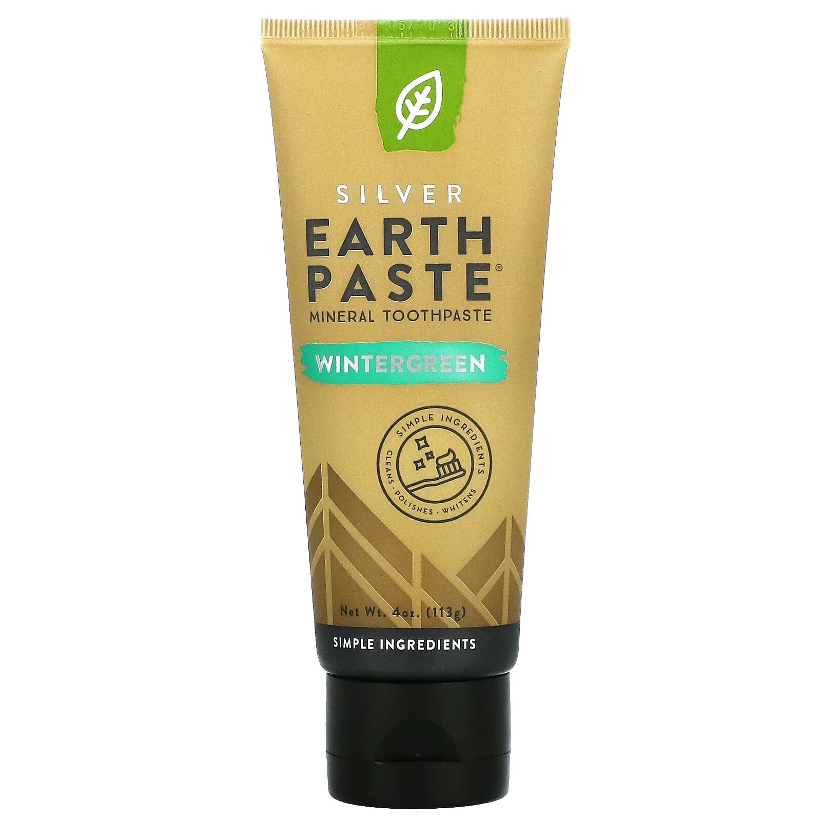 Silver Earthpaste, Mineral Toothpaste, Peppermint, 4 oz (113 g)