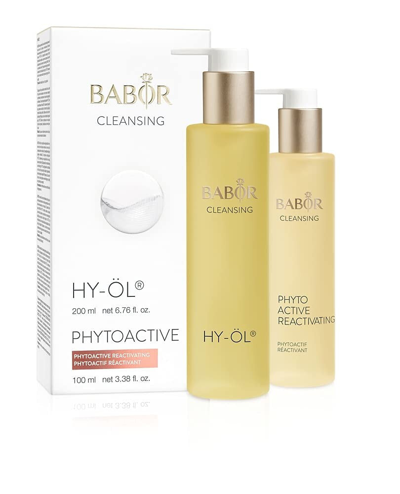 noname BABOR CLEANSING HY-Oil & Phytoactive Hydro Base Set - Cleansing Duo, for Dry Skin, Deep Pore Cleansing with Oil & Herbal Extract, 2 Pieces--- Очищающий набор для сухой кожи лица на основе масла и экстракта трав  2 штуки