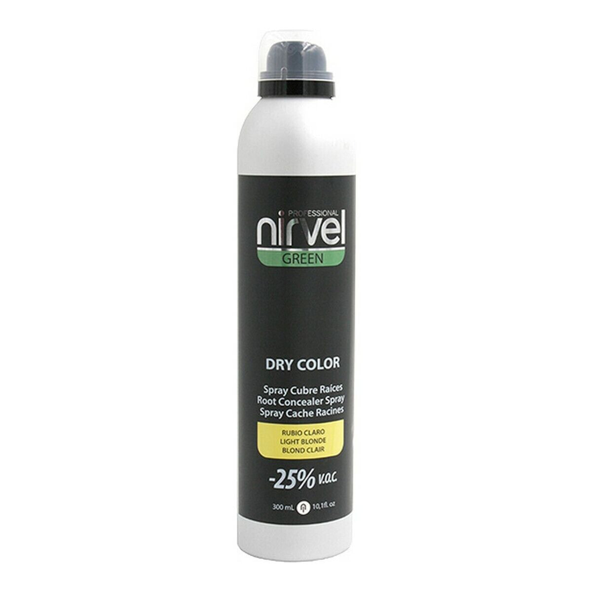 Спрей для закрашивания седых волос Green Dry Color Nirvel NG6640 Чистый светлый (300 ml)