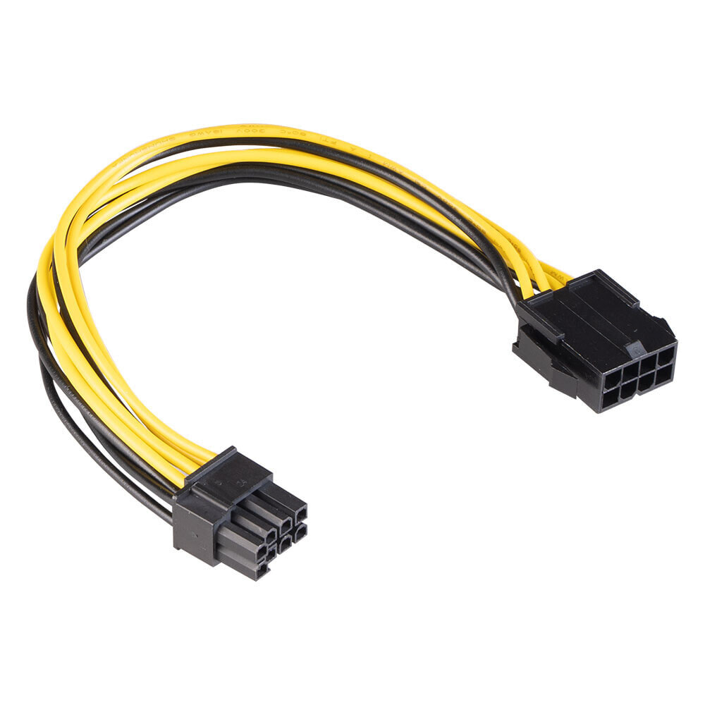 12V ATX 8 Pin zu 6+2 PCIe-Kabel - Cable - 0.2 m