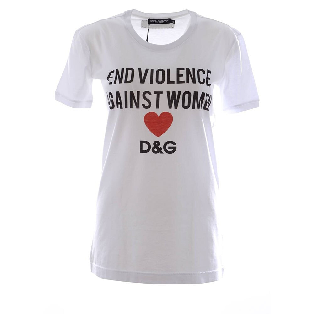 DOLCE & GABBANA End Violence Against Short Sleeve T-Shirt