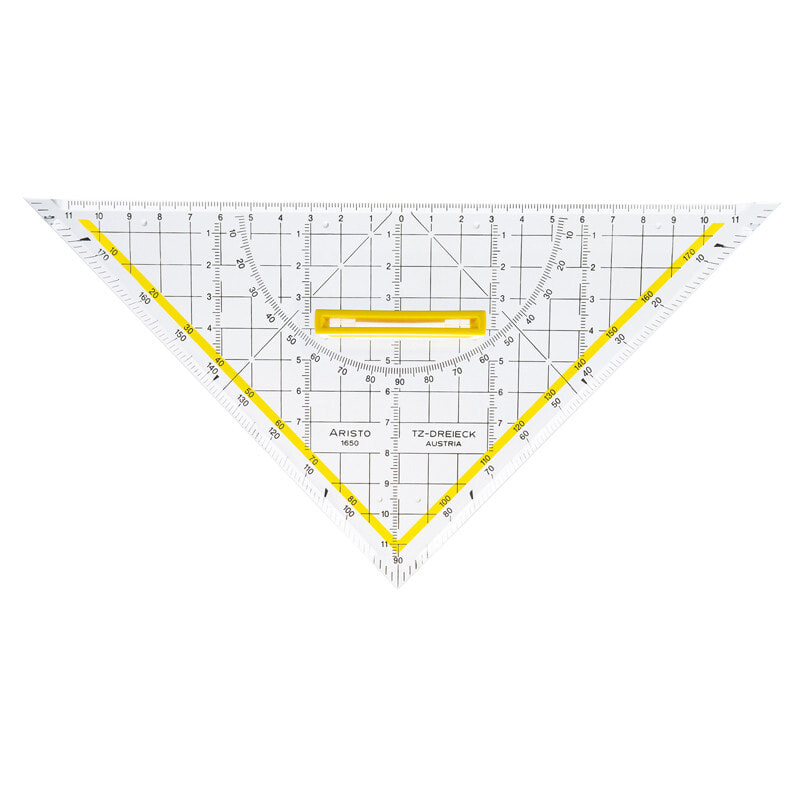 Aristo AR1650/4 Треугольник с углами 45° Полиметилметакрилат (ПММА) Прозрачный 1 шт AR 1650/4