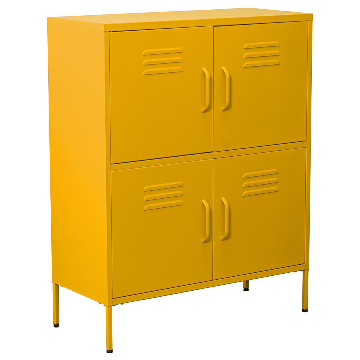 Sideboard Alexandra House Living Yellow Metal 80 x 102 x 35 cm