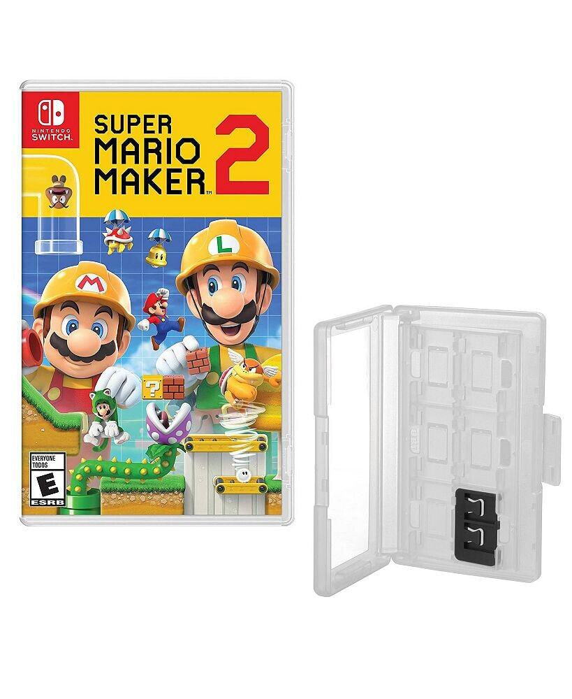 Nintendo mario Maker 2 Game and Game Caddy for Switch
