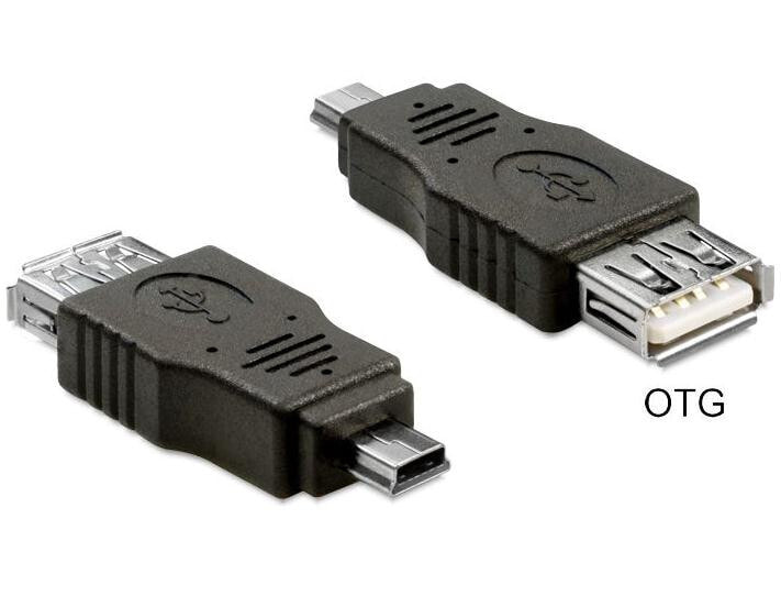 DeLOCK 65399 кабельный разъем/переходник mini USB A USB A Черный