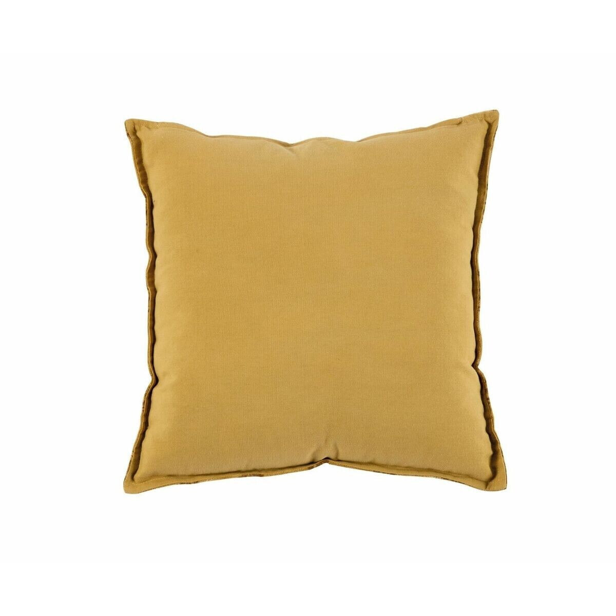 Cushion Alexandra House Living SUNFLOWER Mustard Velvet 45 x 10 x 45 cm