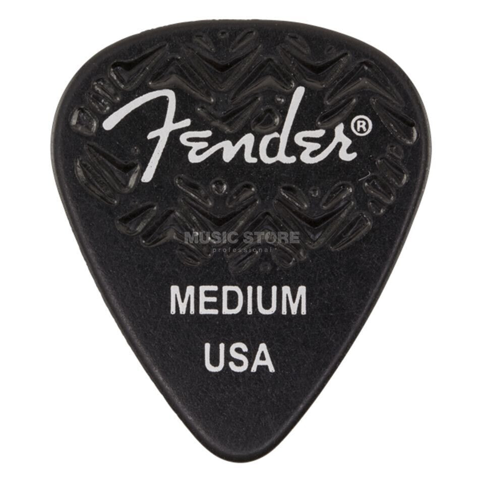 Fender 351 Shape Wavelength Medium Picks Black (6-Pack)