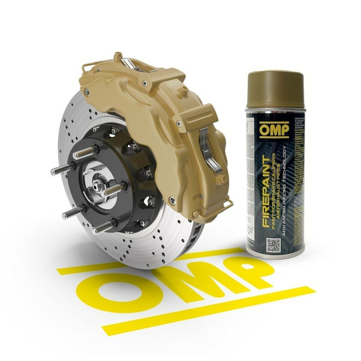 Spray paint OMP OMPPC02001000002 Brake Calipers 400 ml Golden