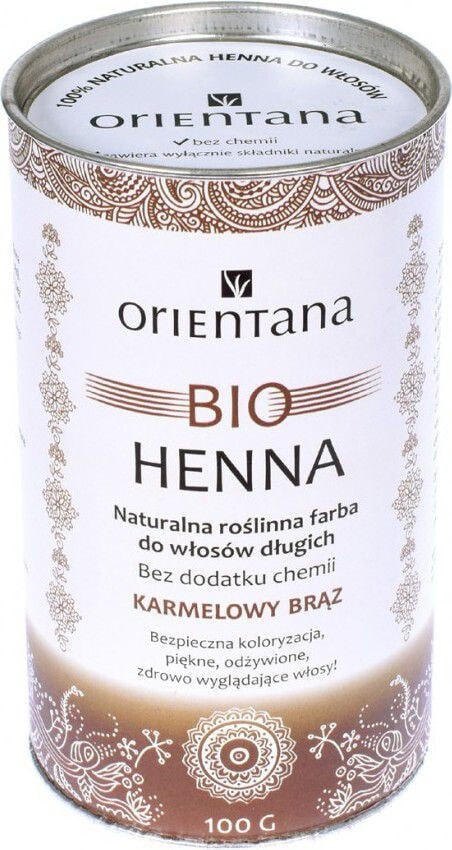 Orientana BIO Henna Хна для окрашивания волос, оттенок карамельный 100 г