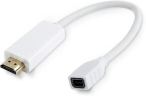 Microconnect HDMMDP видео кабель адаптер 0,1 m HDMI Тип A (Стандарт) Mini DisplayPort Белый