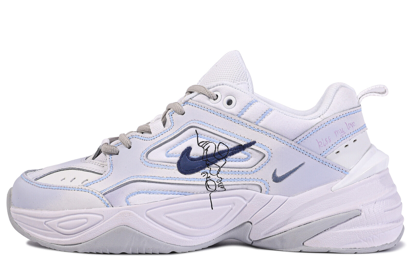 Nike M2K Casual Shoes Unisex Low-Top Blue White