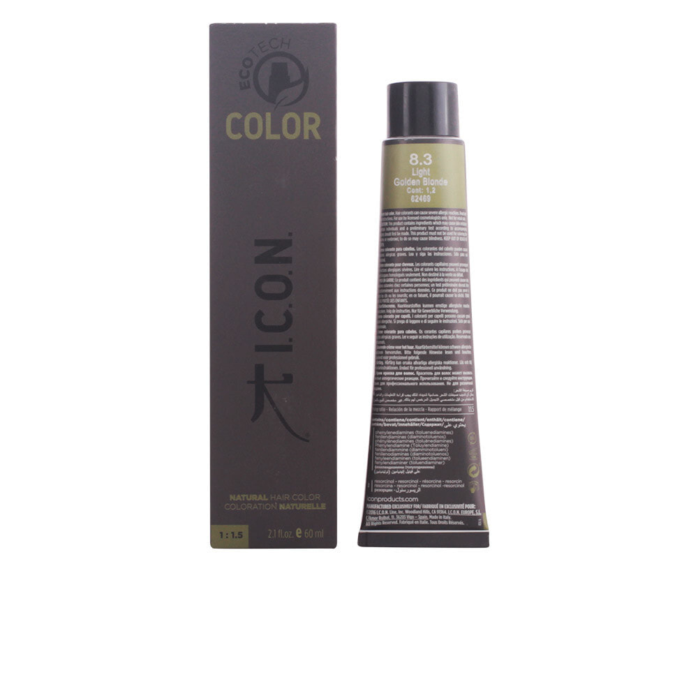 Icon Ecotech Color Natural Color No. 8.3 Перманентная краска для волос, оттенок светло-золотистый блондин