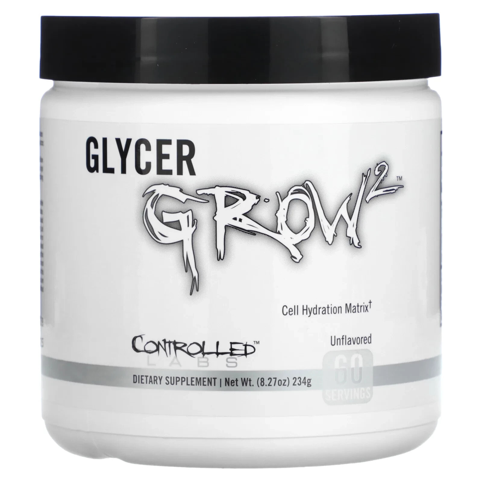 Controlled Labs, GlycerGrow 2, Unflavored, 8.27 oz (234 g)