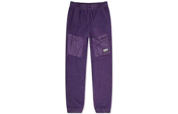 adidas originals三叶草 R.Y.V. TF TP 户外羊羔绒运动裤 男款 紫色 / Adidas ED7189