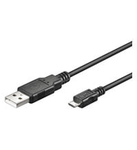 Goobay USB micro-B 180, 1.8m USB кабель 1,8 m Micro-USB B USB A Черный 93181