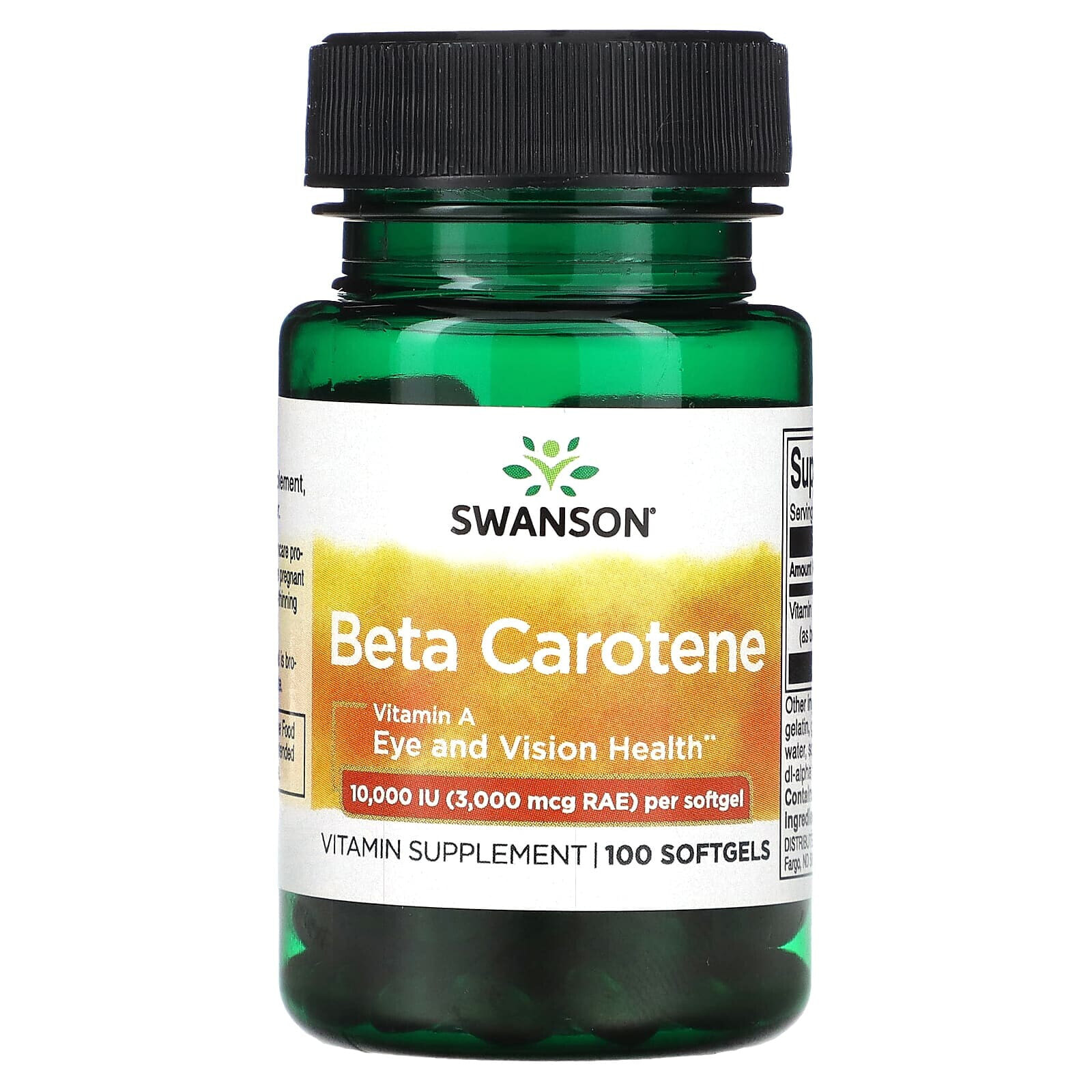 Swanson, Бета-каротин, 25000 МЕ (7500 мкг RAE), 300 мягких таблеток