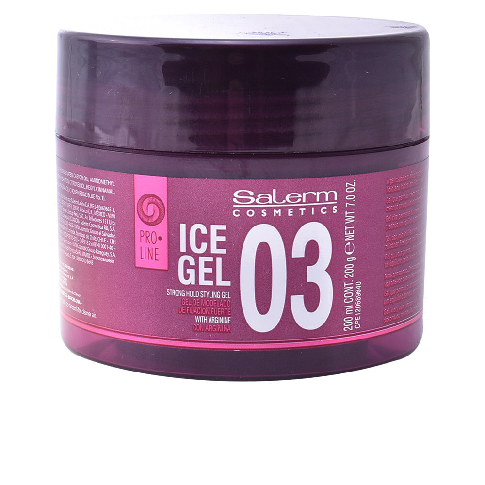 Salerm Ice Gel 03 Strong Styling Gel Гель для сильной фиксации волос 200 мл