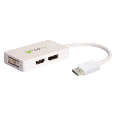 Techly IADAP-DP-COMBOF3 видео кабель адаптер DisplayPort Белый