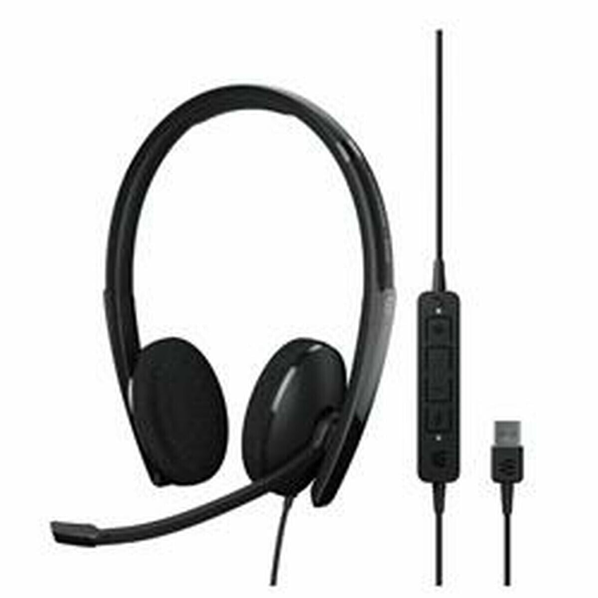 Headphones with Microphone Epos 1000901 Black