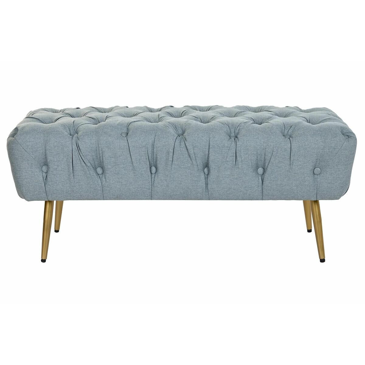 Bench DKD Home Decor Grey 103 x 46 x 42 cm 103 x 46 x 43 cm Metal Green