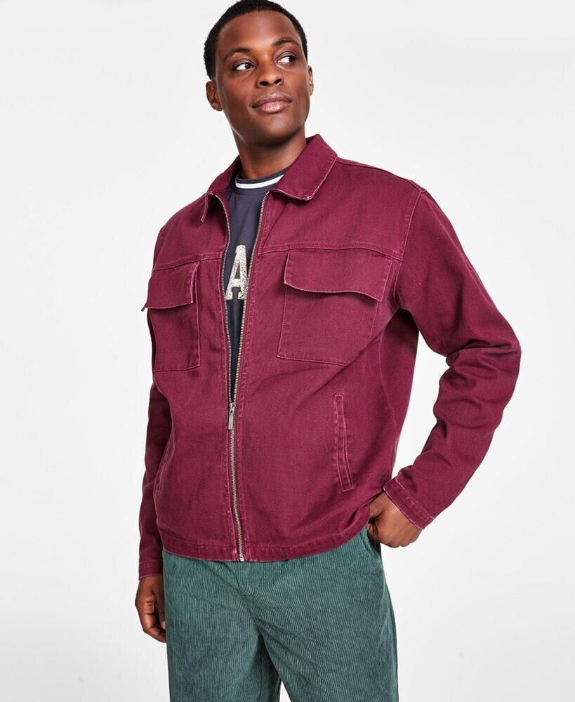 Buy H&M Men Beige & Grey Twill Shirt Jacket - Jackets for Men 13964868 |  Myntra