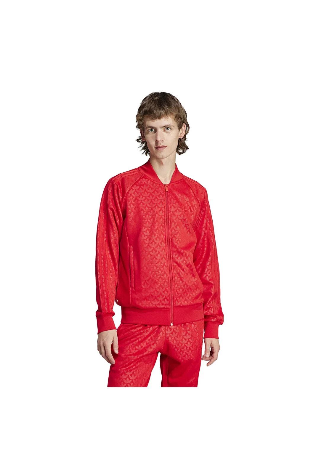 IJ5689-E adidas Mono Sst Tt Erkek Ceket Kırmızı