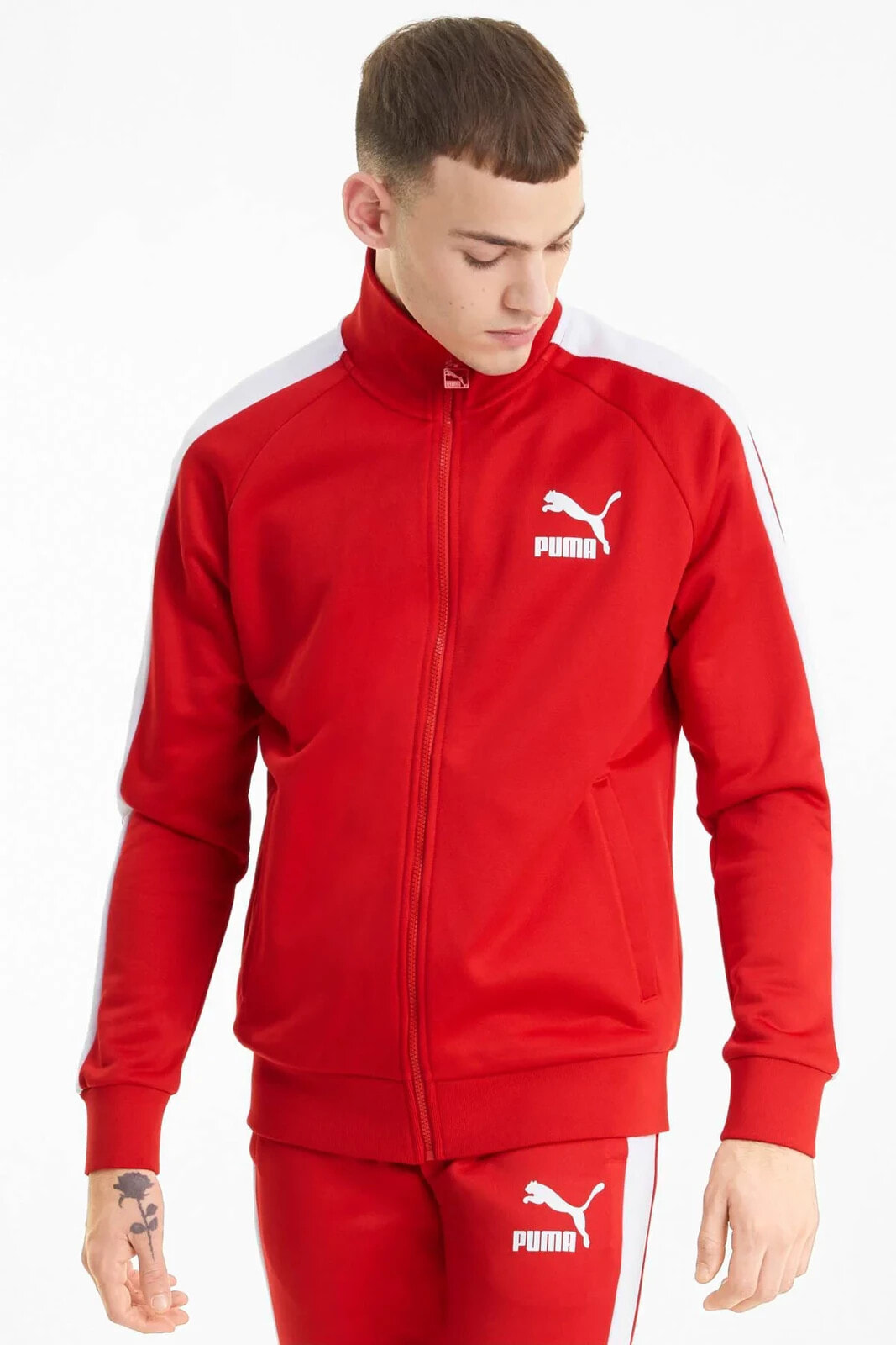Iconic T7 Track Jacket PT Kırmızı Erkek Eşofman Üstü