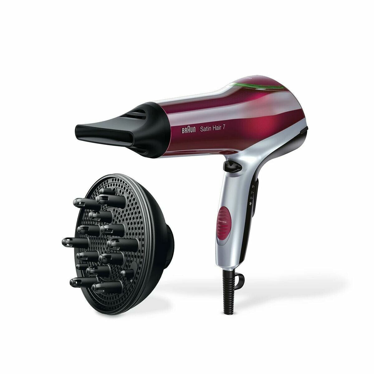 Hairdryer Braun HD770E Black Red Grey 2200 W (1 Unit)