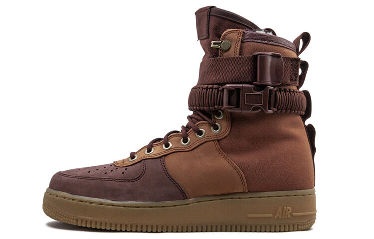 Nike Air Force 1 High Premium 'Dark Russet' 高帮 板鞋 男款 深棕 / Кроссовки Nike Air Force AQ0118-200