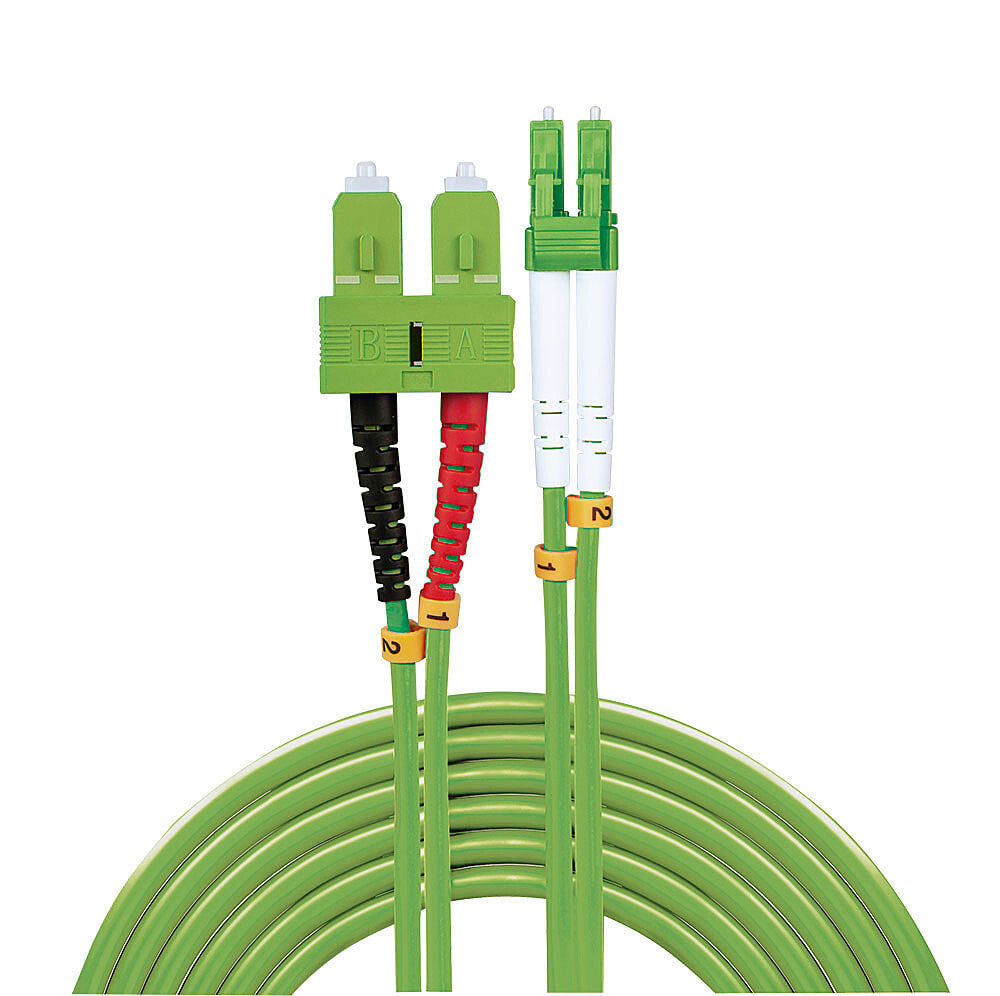 Lindy 46322 волоконно-оптический кабель 3 m LSZH OM5 2x LC 2x SC Зеленый