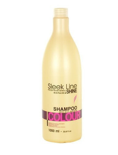 Шампунь для волос Stapiz Sleek Line Colour Shampoo Szampon z jedwabiem do włosów farbowanych 1000ml