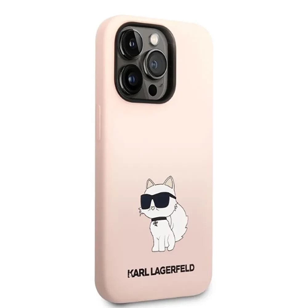 KARL LAGERFELD Klhcp14XSnchbcp iPhone 14 Pro Max 6.7 Silicone Choupette phone case