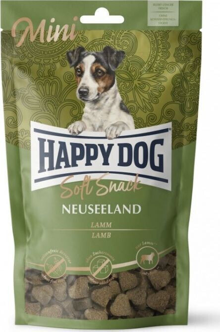 Happy Dog Soft Snack Mini Nowa Zelandia, przysmak dla psów dorosłych do 10 kg, jagnięcina, 100g, saszetka