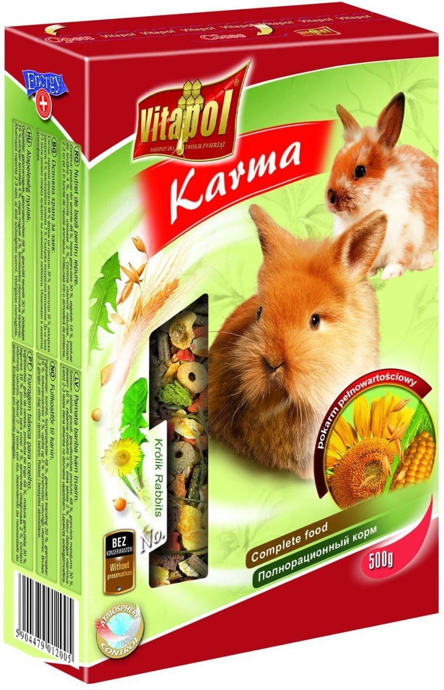 Vitapol Karma pełnoporcjowa dla królika Vitapol 500g