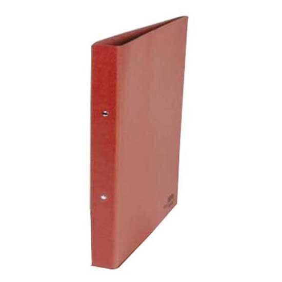 LIDERPAPEL 2 ring binder 25 mm round quarter cardboard leather