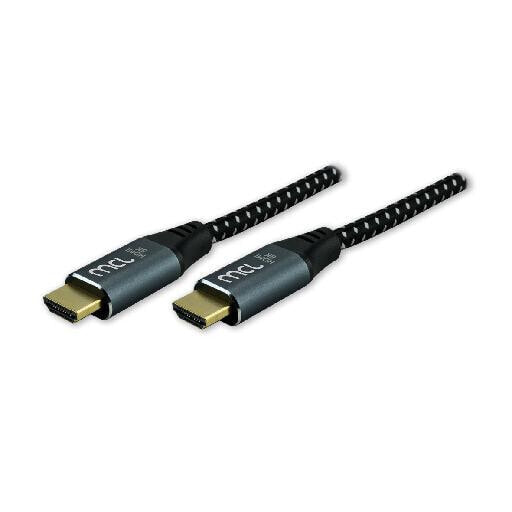 MCL Samar MCL MC2A99A0MC3892Z - 2 m - HDMI Type A (Standard) - HDMI Type A (Standard) - 3D - 48 Gbit/s - Grey - Black