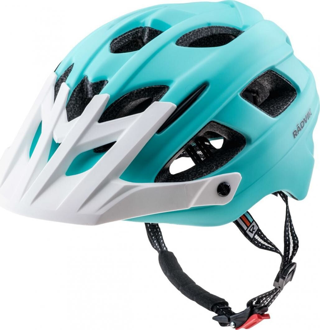 Radvik Kask Kurer Blue Radiance/white r. M