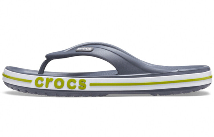 Crocs Bayaband Flip 防滑耐磨 休闲夹脚拖鞋 灰绿 / Тапочки Crocs Bayaband Flip 205393-0A3