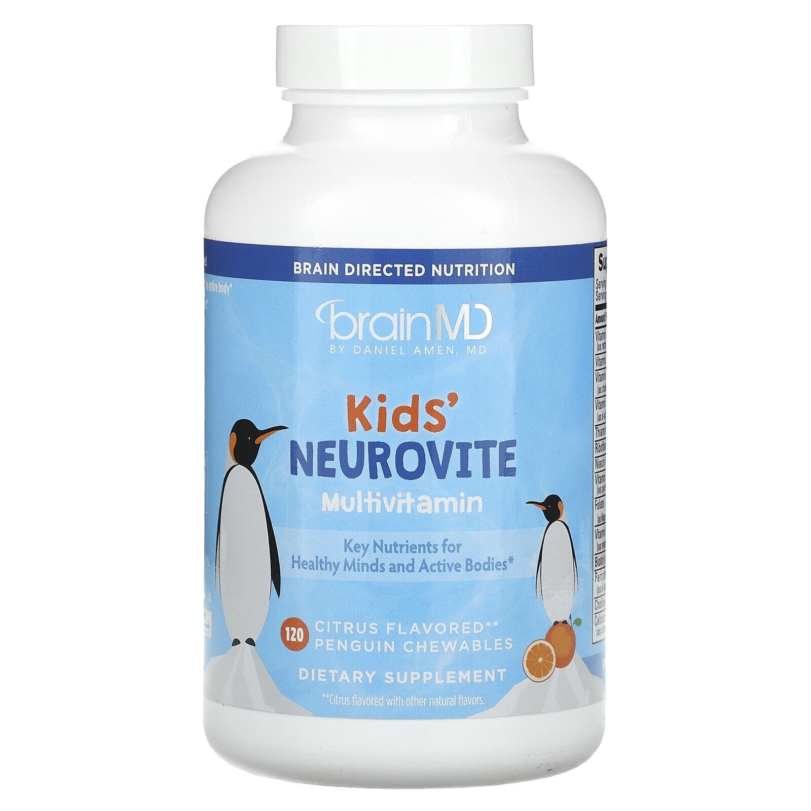 Kids', Neurovite Multivitamin, Citrus, 120 Penguin Chewables