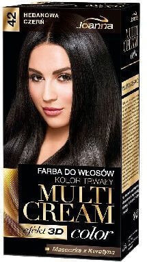 Joanna Multi Cream Color No.42 Стойкая краска для волос, оттенок черное дерево