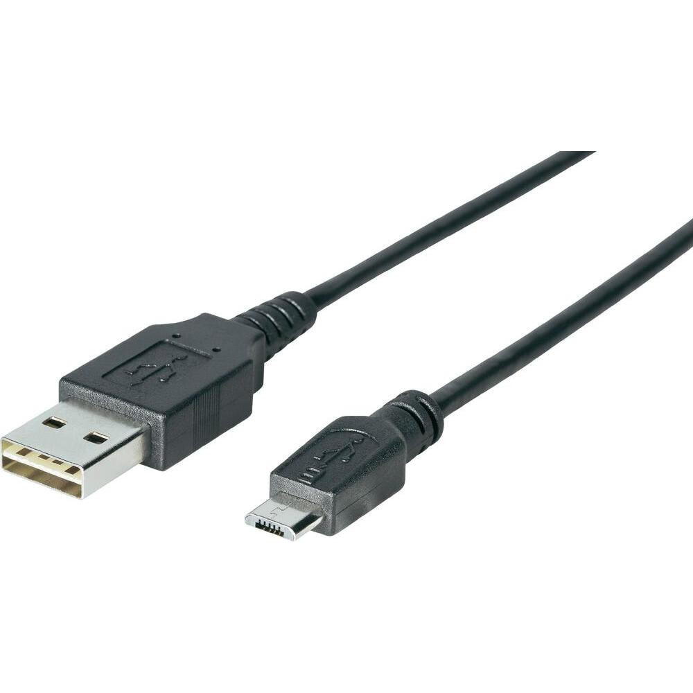 Sharkoon 3m, USB2.0-A/USB2.0 Micro-B USB кабель 2.0 USB A Micro-USB B Черный 4044951015504