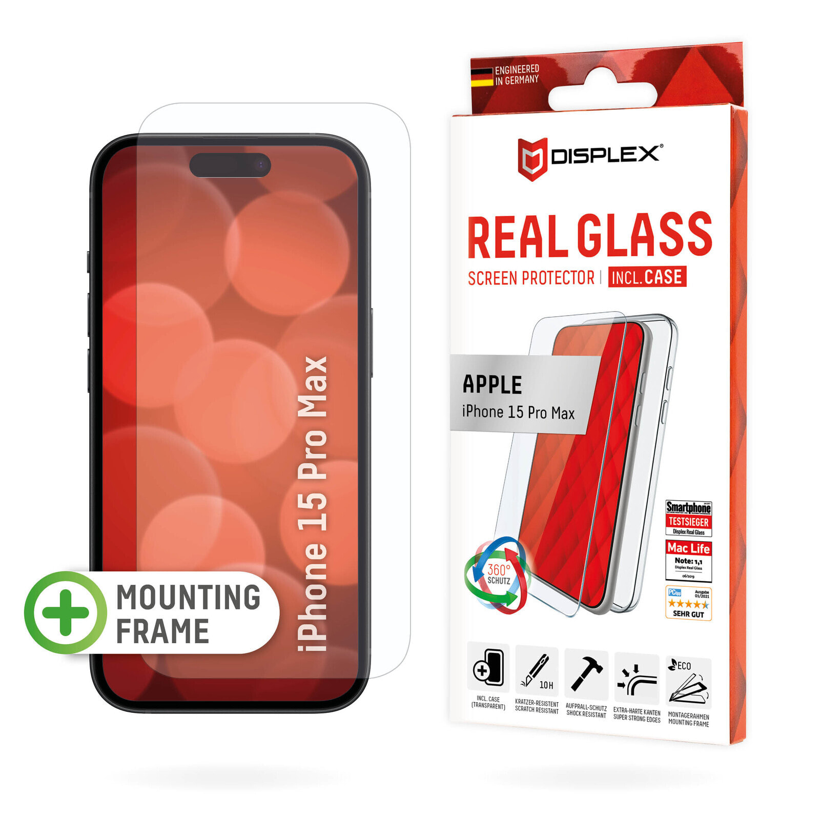 Displex 01849 защитная пленка / стекло для мобильного телефона Back/screen protector Apple 1 шт